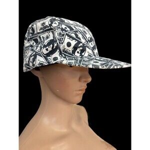 CASH MONEY HUNDREDS $100 DOLLAR BILLS BENJAMINS FLAT BILL CAP HAT COLOR 7  1/4